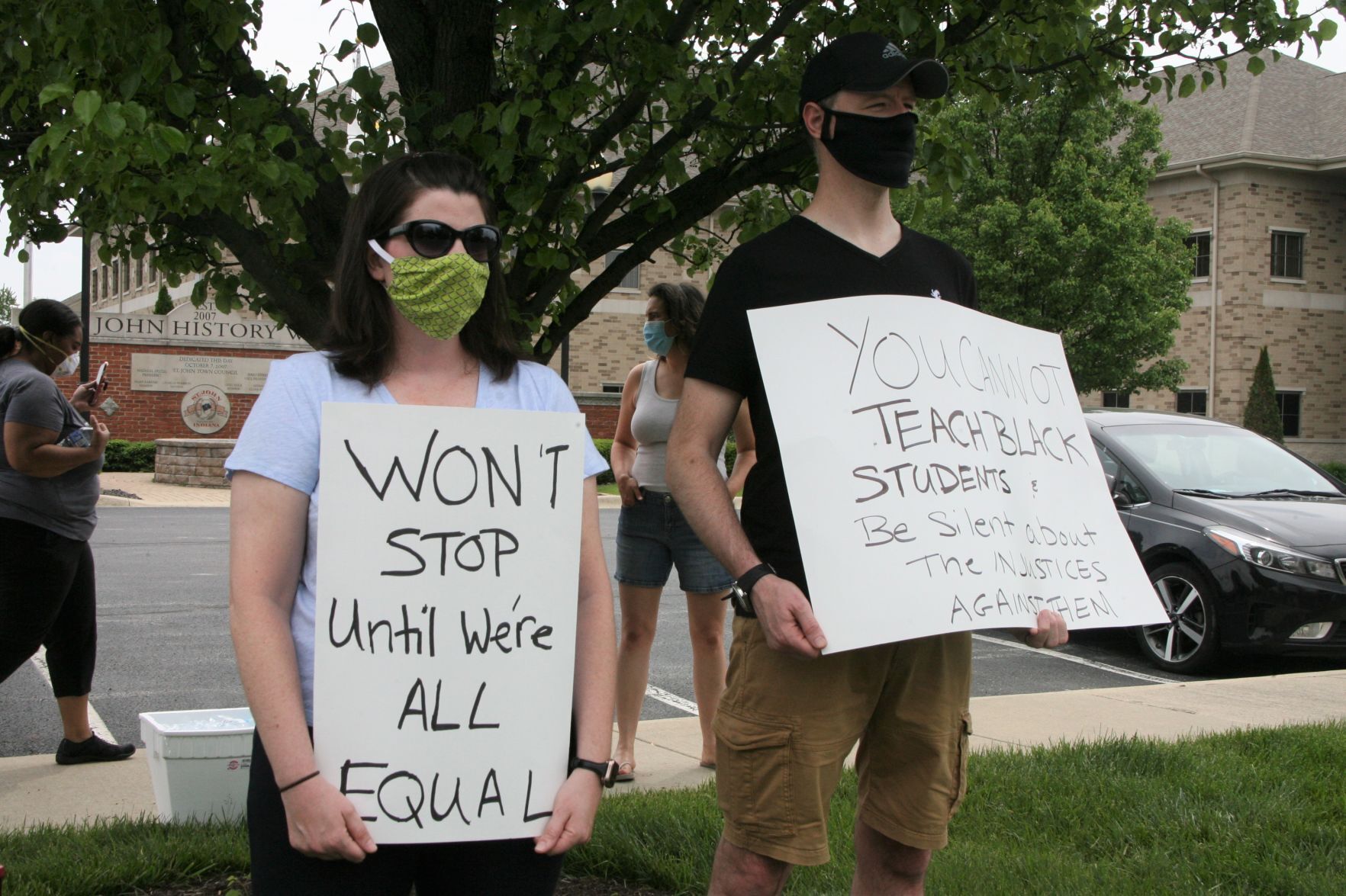 St. John protest